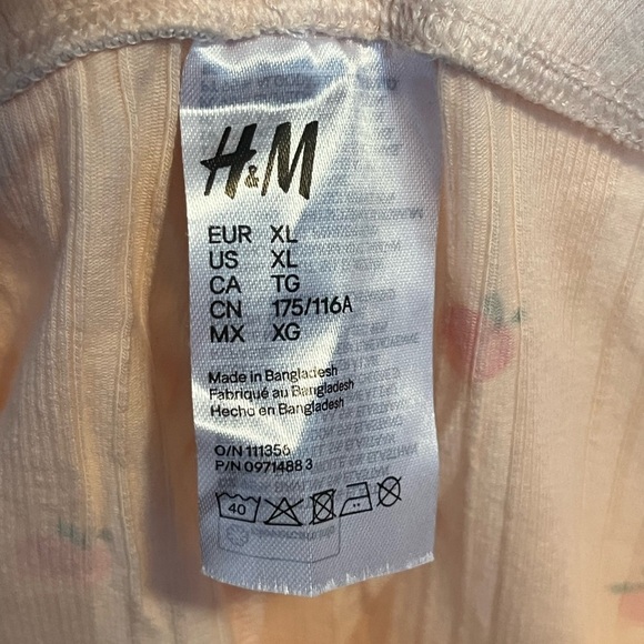 H&M Peach Print Women's Sleepwear Set - Picture 13 of 13